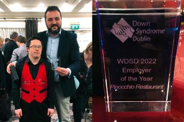 Down Syndrome Ireland awards Pinocchio as “Employer of the year”