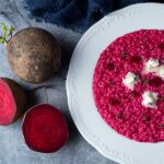 Risotto beetroot & gorgonzola cheese